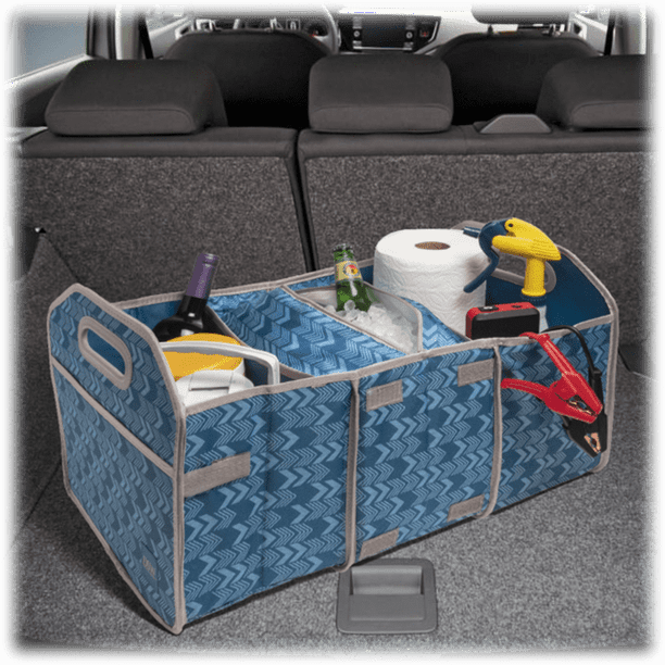 Waterproof Leather Car Trunk Storage Box High-quality Organizer with Partition